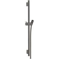 Suport dus bara Unica S Puro 65 cm cu furtun dus Isiflex 160 cm - brushed black chrome